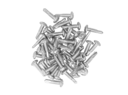 50 Parafusos Autoafixantes De Aço Carbono Galvanizados 4.8x19mm Cabeça Redonda Para Casa