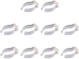 Conjunto De 10 Presilhas Em Formato De U Para Tubos Fluorescentes De Led, Fabricadas Em Aço Inoxidável E Pvc,