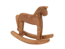 Cavalo de Madeira Antigo, Decoração Artesanal, Enfeite de Mesa para Casa KOFIHETY