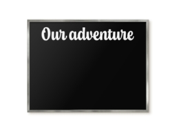 Quadro magnético de parede Nossa aventura para o quarto Espelharte (80x60 cm)