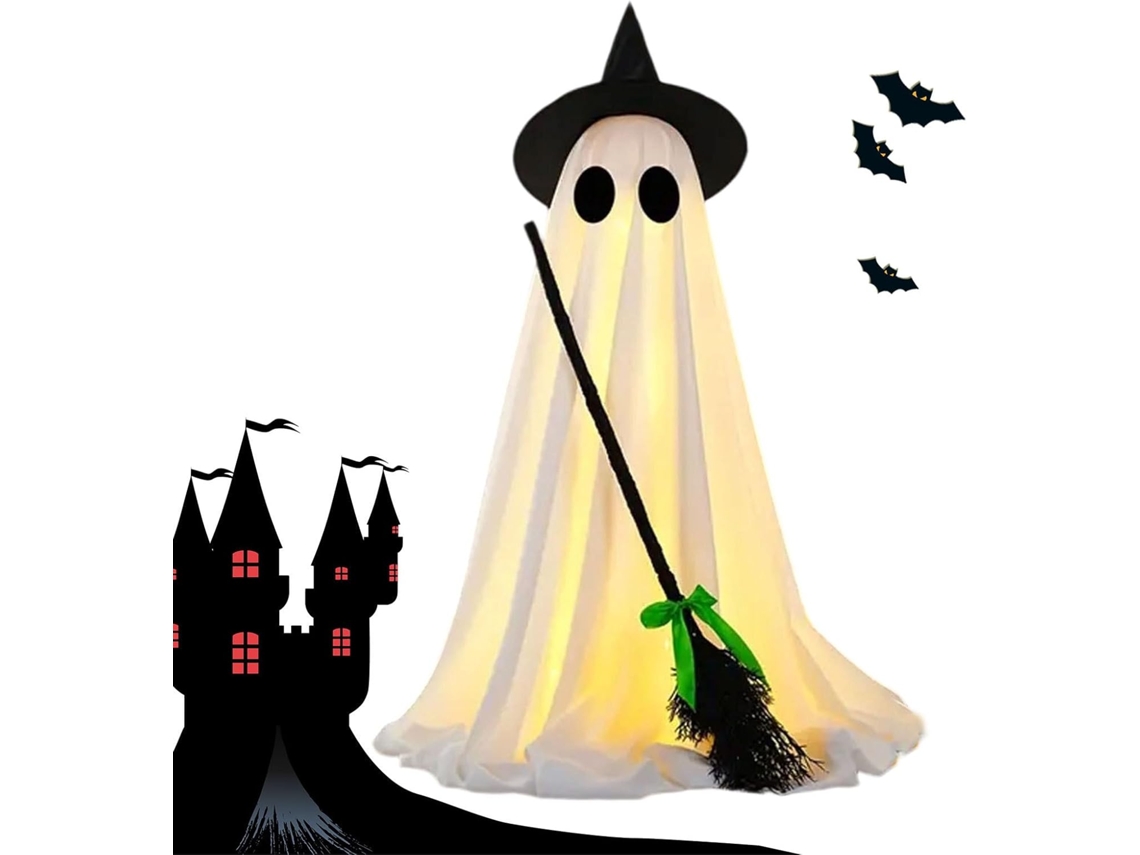 Decorações De Fantasmas Iluminadas Para Áreas Externas | Decoração Assustadora De Halloween Com Luze Gokoco