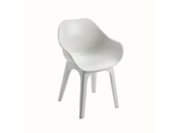 Conjunto de 2 Cadeiras Ghibli Branco IPAE PROGARDEN (55x50.5x81 cm)