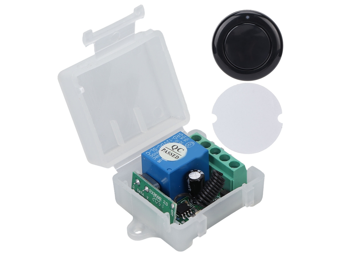 Interruptor De Controle Remoto Dc 12v Canal Único Relé Para Porta Elétrica Janela Controle De Sinal