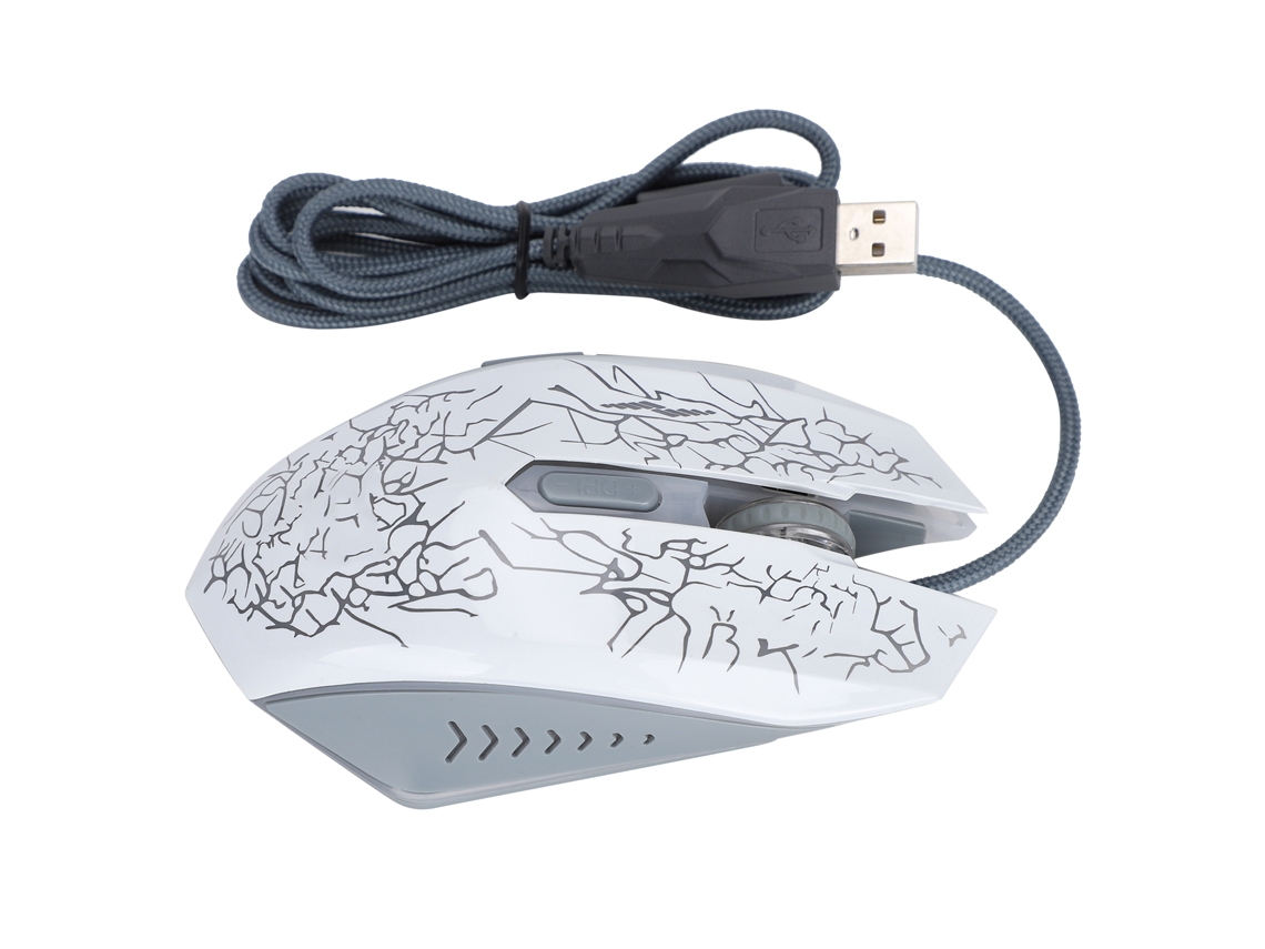 Rato Gaming Usb LAXISCREED Luz Respirar Ajuste Dpi