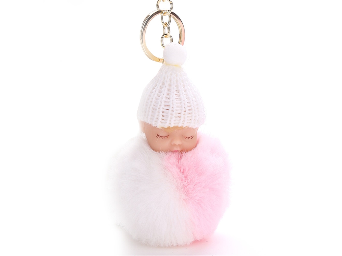 Pendente Boneca Pelúcia Dormir Acessório Chave