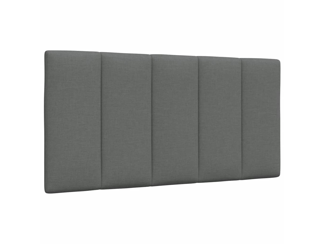Vidaxl Almofadão De Cabeceira Hanko 100 Cm Tecido Cinzento-escuro