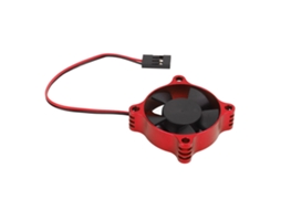 Ventoinha Resfriamento Carro Rc 35x35mm Alumínio Vermelha