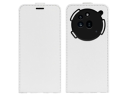 Capa De Couro Texturizada R64 Com Aba Vertical Única Para Celular Nothing Phone 3a Pro
