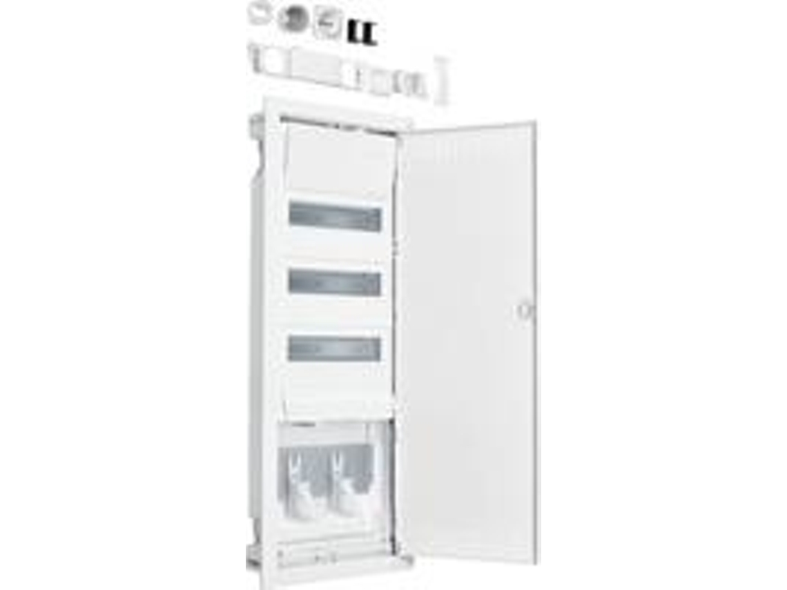 Vu603nwh com tomada e porta de chapa de aço Hager (vu603nwh)