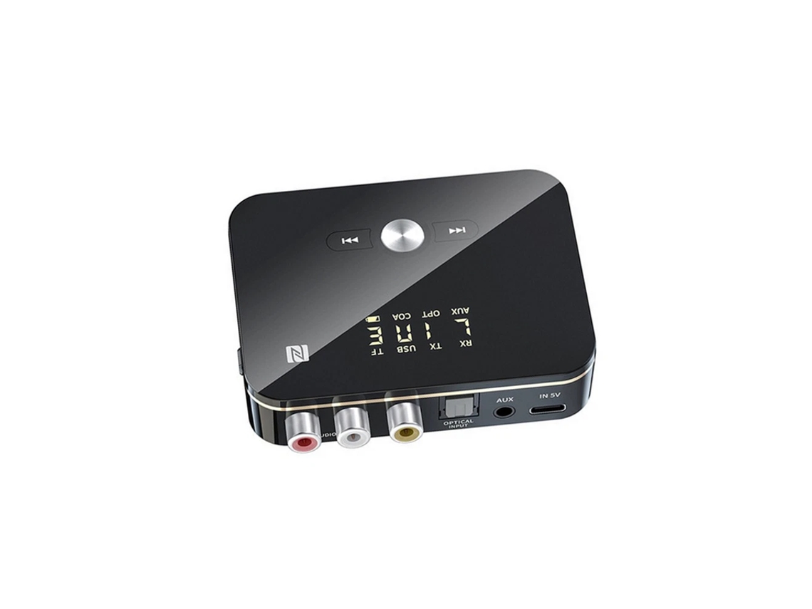 Receptor Bluetooth Nfc Multifuncional Wireless 3.5mm Aux ELORY para 2rca Adaptador Áudio