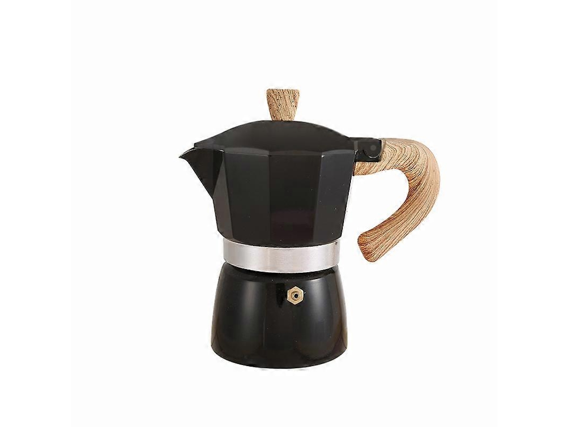 Cafeteira De Alumínio Com Cabo De Madeira Cafeteira Moka Cafeteira Portátil Para Uso Externo Brilvibera