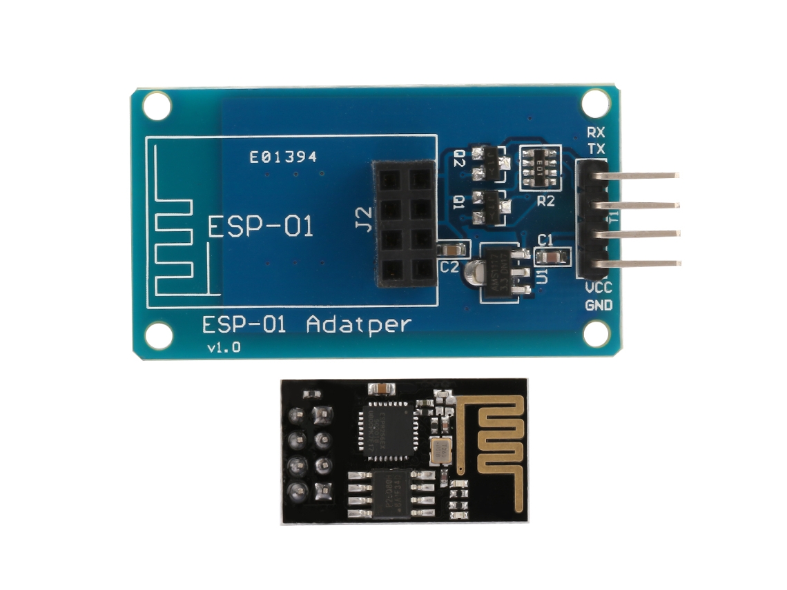 Módulo Transceptor Sem Fio Wi fi Serial Esp8266 Esp 01 com Adaptador