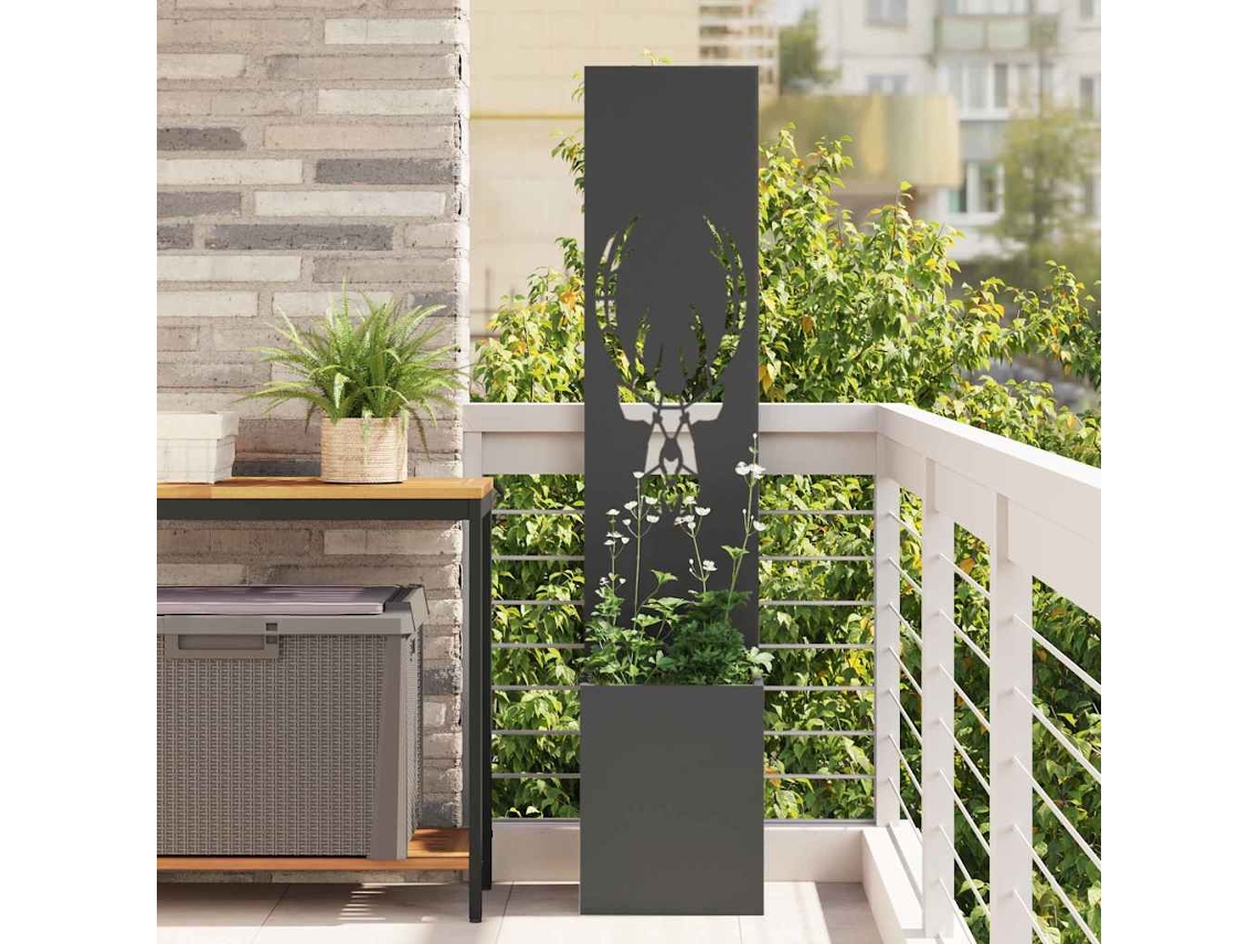 Vidaxl Tela De Privacidade Para Jardim Preto 32 X 32 X 150 Cm