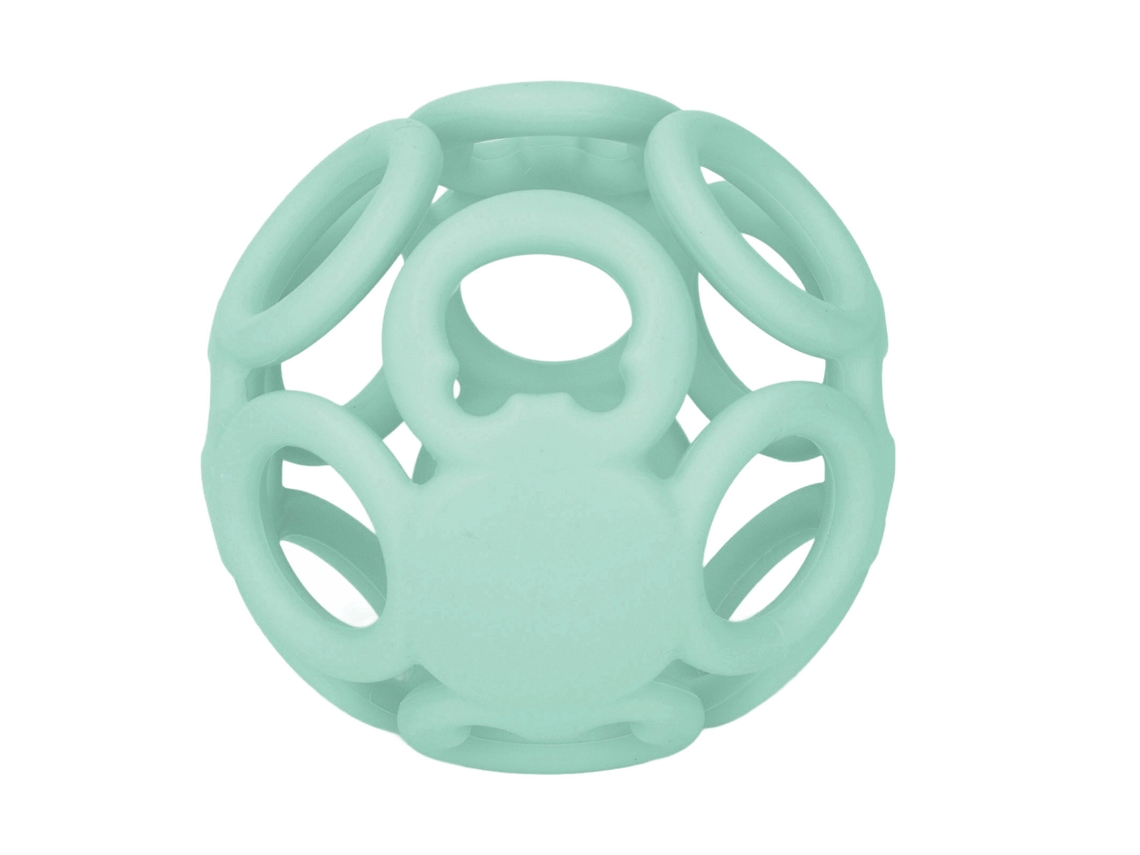 Mali bola de Dentição para Bebê Silicone de Grau Alimentar Reduz Dor Infantil Brinquedo Verde