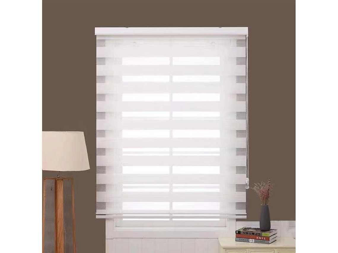 Estore de Rolo Easy Fit Dia/Noite Branco 100*200Cm BOD HOME