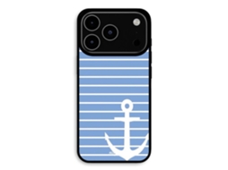 Capa Para Celular - Maniacase - Iphone 17 Pro - Silicone Tpu - Macia - Âncora Náutica Azul