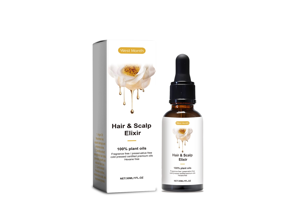 West Month Essência de Cuidado Capilar para Cabelos Fortalecidos, Nutritivos e com Brilho Radiante LAXISCREED