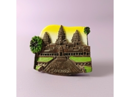 (panorama Do Camboja) O Camboja, Um País Asiático, Apresenta Ímãs De Geladeira, Ímãs De Lembrança E Sachês Magnéticos.