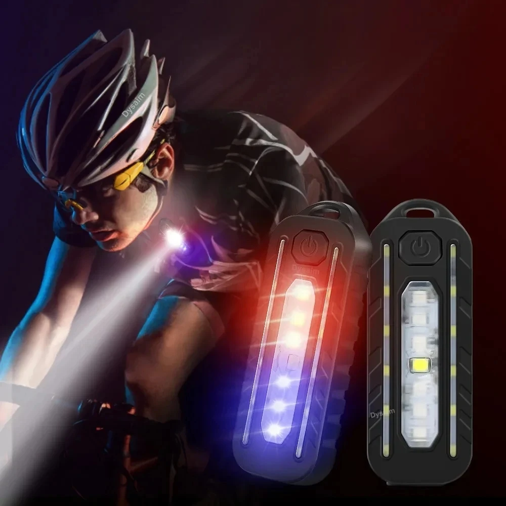 Lanterna Led Recarregável Via Usb Com Clipe De Ombro E Chaveiro Policial, Alcance Do Feixe De Luz De 50 A 100 Metros.
