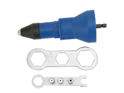 Adaptador De Pistola De Remaches Eléctrica Ferramenta De Remachado Adaptador De Furadeira 2.4~4.8mm Azul