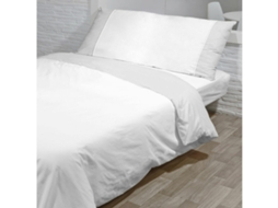 Conjunto de capa de edredom HOSTELINE MONACO NORDICO (Branco - Contemporâneo)