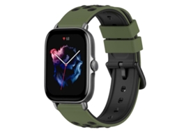Pulseira De Silicone Bicolor De 20 Mm Para Amazfit Gts 3