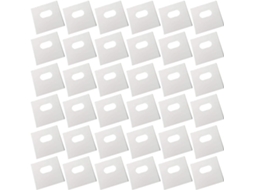 Lote com 60 peças de reposição para persianas verticais de PVC branco, incluindo peças de reposição para as lâminas...