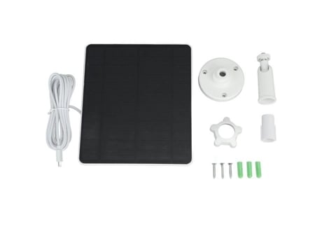 Painel solar Qiilu para câmera externa Painel solar de 5 W para câmera à prova dágua Silício monocristalino de alta eficiência QIILU