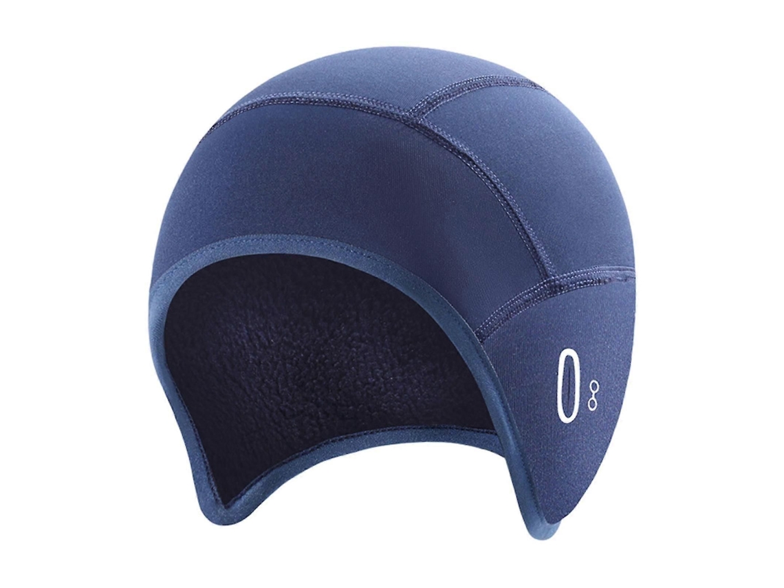 Capacete De Ciclismo De Inverno Forro Chapéu Com Furos Para Óculos Para Ouvido Elástico Antiderrapante Manter Aquecido À Prova De Vento Caveira C