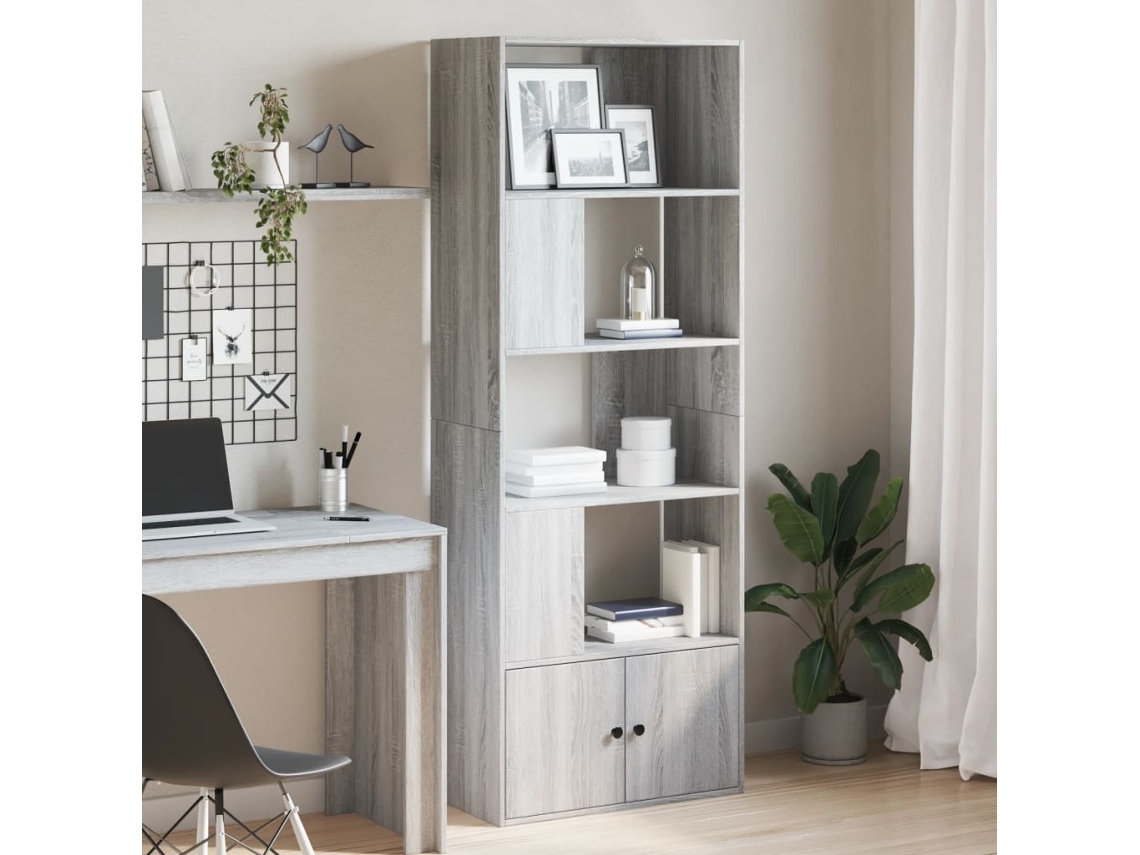 Vidaxl Estante 70x36x189 Cm Derivados De Madeira Cinzento Sonoma