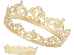 Coroa De Metal Estilo Princesa Para Homens E Mulheres, Acessório Para Cosplay, Casamento E Festa.
