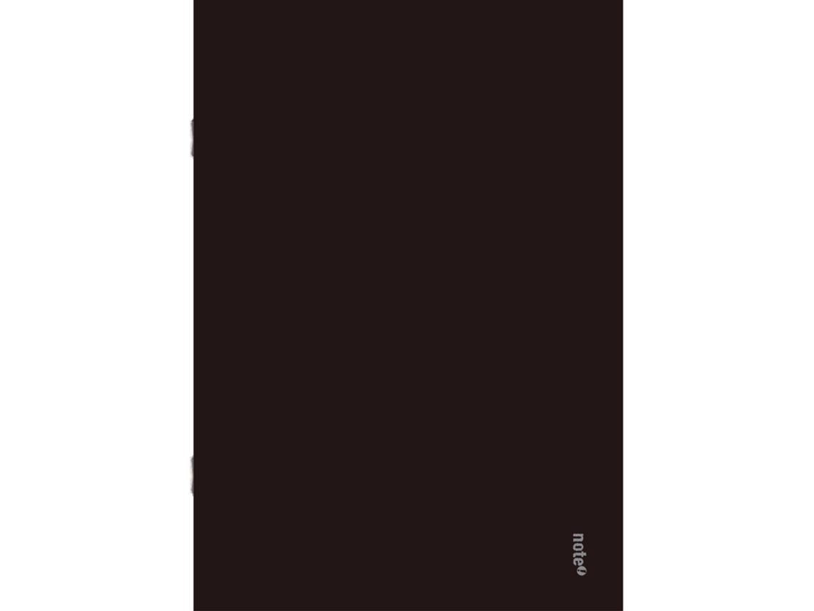 Caderno Agrafado Plastificado Pautado A5 Preto NOTE!