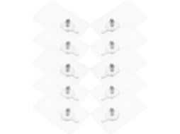 Conjunto De 18 Ganchos Autoadesivos Reutilizáveis Para Banheiro,