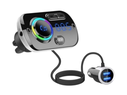 Transmissor Fm de Carro Bluetooth Receptor de Adaptador de Rádio de Carro Bluetooth 5.0 Kit de Carregador de Carro YIZHOOD