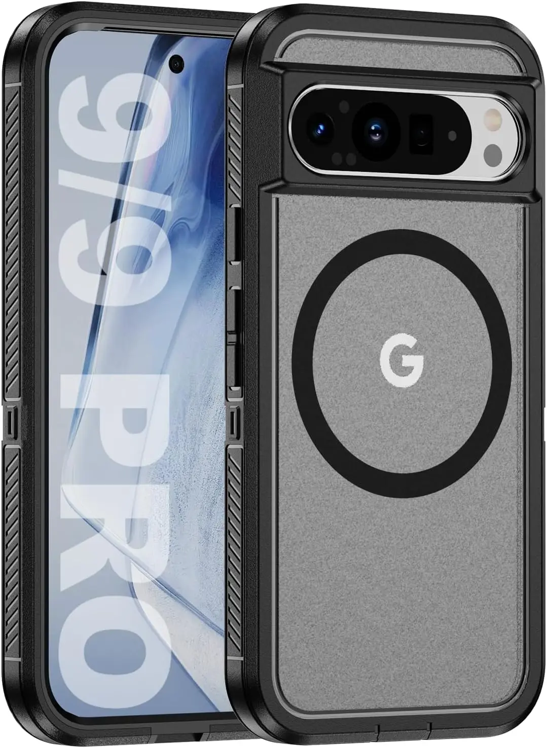 Capa Protetora Resistente E À Prova De Choque, Magnética E Compatível Com Carregamento Sem Fio Para O Google Pixel 7 (cinza).