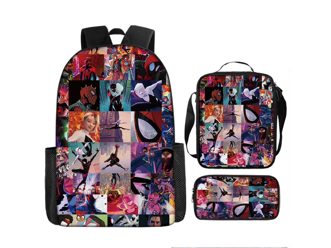 Conjunto Escolar 3 Peças Com Mochila Para Estudantes