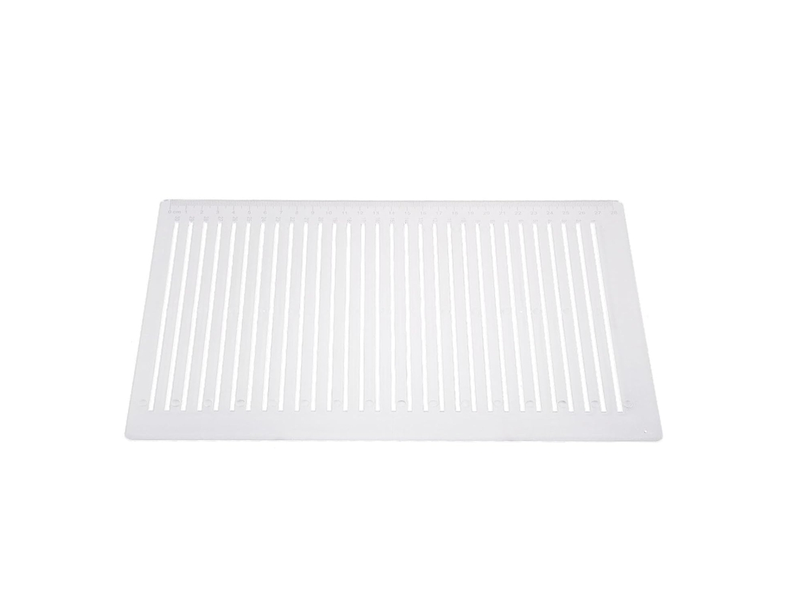 Régua de mesa Eringogo para medições precisas, ideal para mesa de trabalho e escola, régua de plástico transparente.