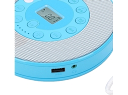 Leitor Cd Portátil Para Casa E Viagens Com Alto-falante Embutido, Bateria Recarregável De 2000 Mah E Função