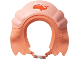 Touca Ajustável Para Shampoo De Bebê Com Proteção Para Orelhas, Rosa