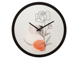 Relógio De Parede Flor -a- Cm Ø 40x3,5 Único / Multicolorido