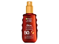 Bronzeador Spray Ambre Solaire Ideal Bronze Ação Tripla FPS 50 GARNIER emb. 150 ml