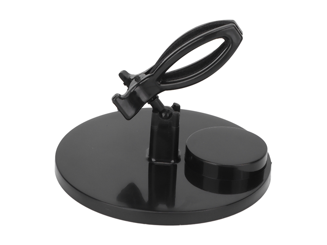 Suporte Para Garrafa De Esmalte De Unhas Com Base Larga Anti-queda Clip Fixador Para Manicure Preto