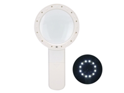 Lupa De Mão 30x Com Lente Óptica De Duas Camadas E Luz Led Uv Para Notas Fiscais