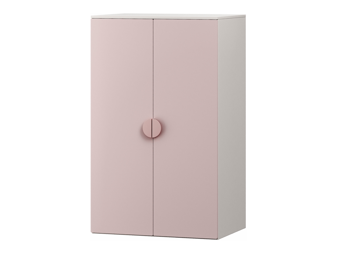 Armário Infantil Sandnes Com 2 Portas 123x60x40 Cm Branco/rosaen.casa