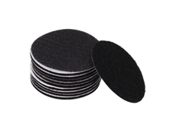 Adesivos Raspáveis​​ Dupla Face, 20 Pares de Tiras Autoadesivas, Retangulares de 6 X 4 Cm e Redondas de 6 X 6 Cm, Pretas BRILVIBERA
