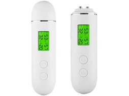 Analisador De Conteúdo De Óleo De Pele De Precisão Digital Lcd Monitor De Pele Testador De Umidade Presente Para Mulheres Branco Yizhood
