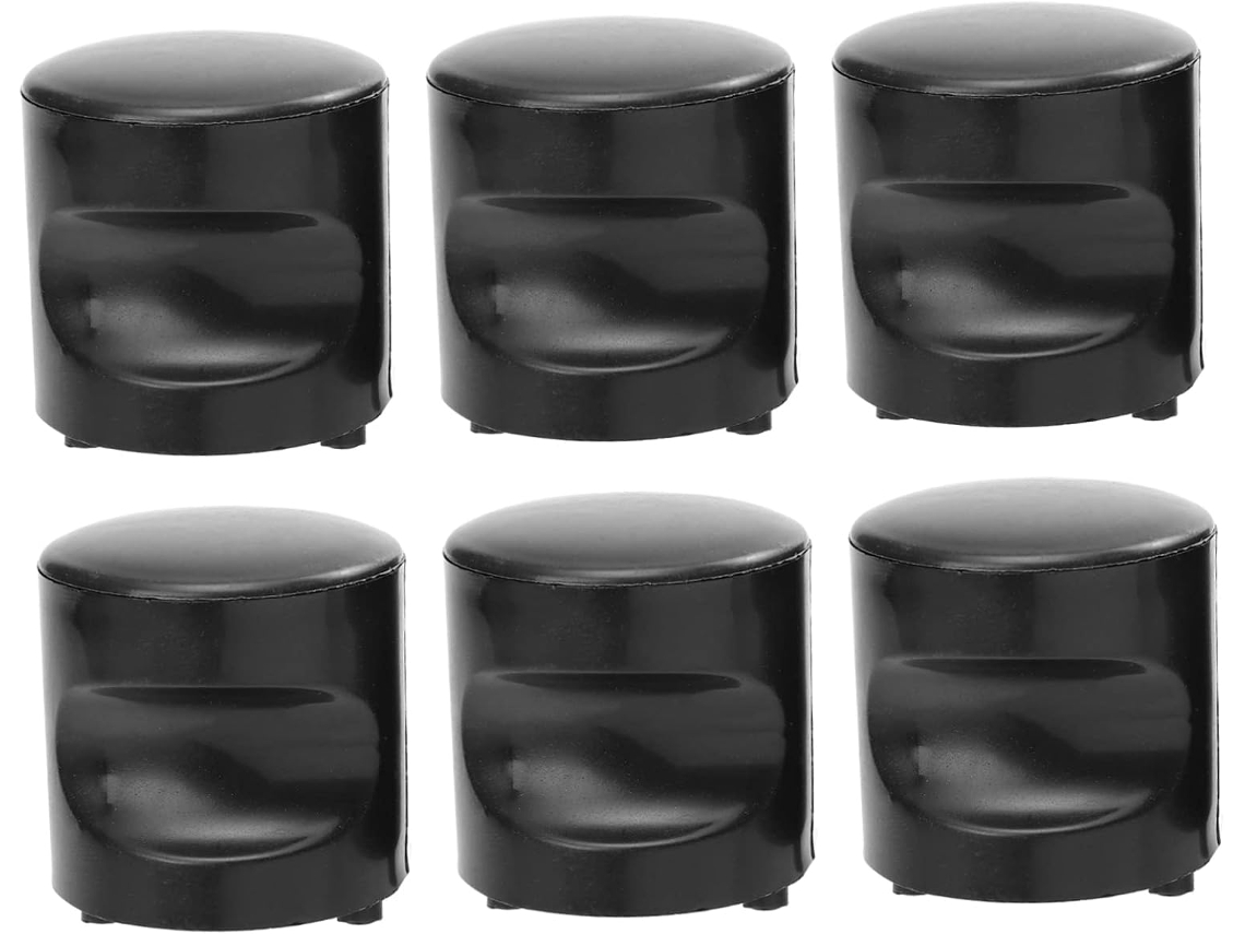 Conjunto De 6 Puxadores Cilíndricos Para Portas Jojofuny, Na Cor Preta, Para Portas De Correr Fáceis Usar