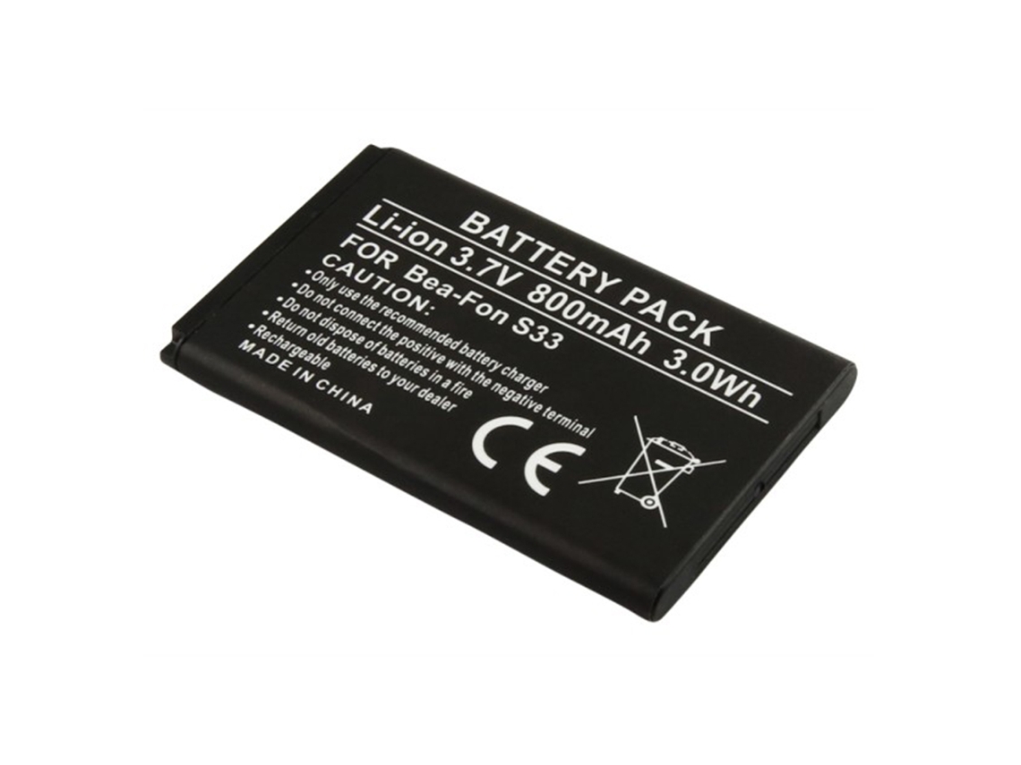 Bateria De Substituição Para Bea Fon S33 Li Ion 3.7v 800mah 3.0wh Avizar