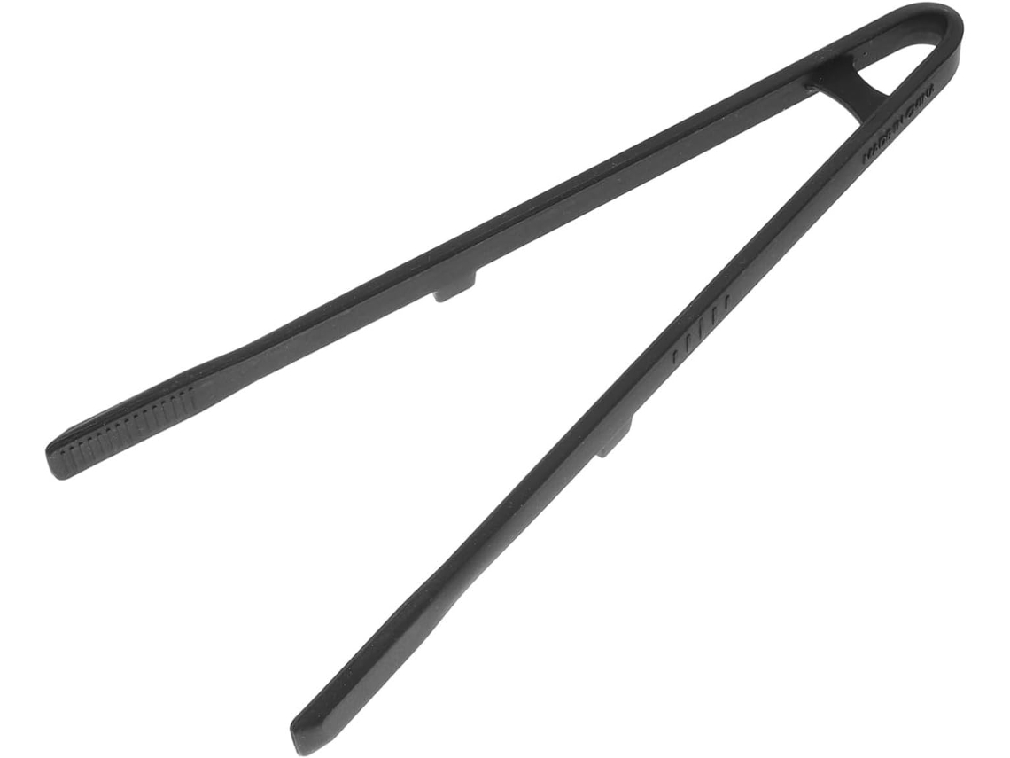 Pinça De Silicone Preta Toyvian Para Cozinha E Churrasco, Pinça De Precisão Multiuso Para Bifes E Outros Preparos