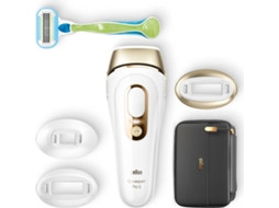 Depiladora Luz Pulsada BRAUN Silk·expert Pro 5 PL5243 (IPL - Multi-zonas - Branco e Dourado)